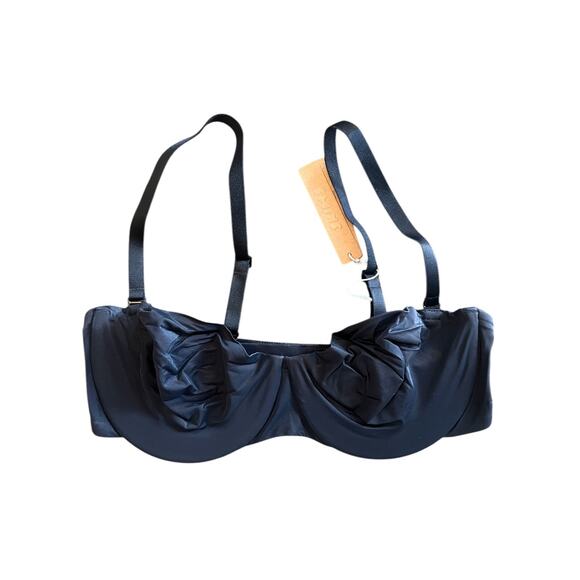 NWT SKIMS Smoothing Intimates Unlined Strapless Bra, Onyx 36D - Picture 3 of 7